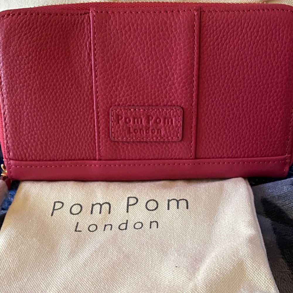 Pom Pom London Wallet New no tags in  pink
